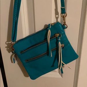 Turquoise crossbody bag